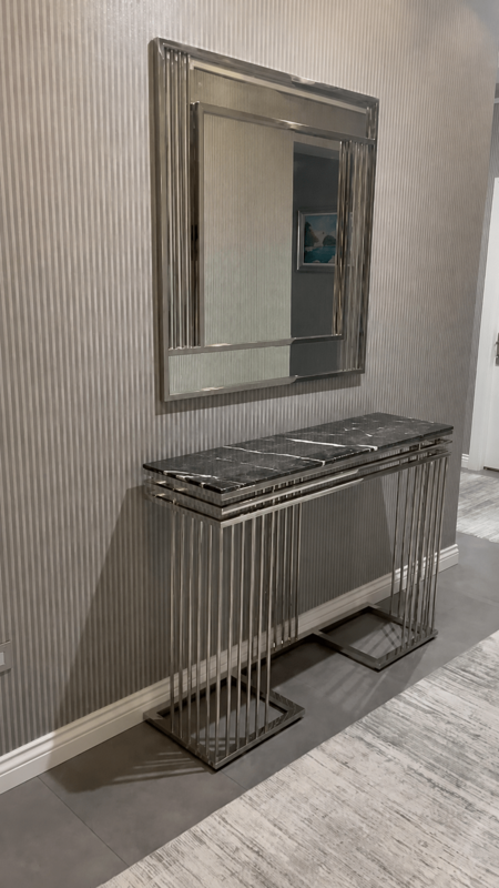 Khung chân kệ console inox - ảnh 11